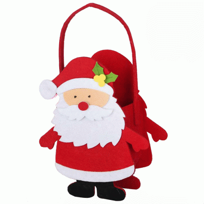 Factory Price Christmas Ornaments Felt Candy Bag Christmas Gift Bags  