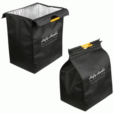 Custom Branded XL Insulated Recycled P.E.T. Shopping Bag — Printed With Your Logo 