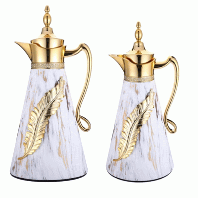 Long-Lasting Hot Arabic Design Coffee Pot Vacuum Flask with Air- Press Switch 