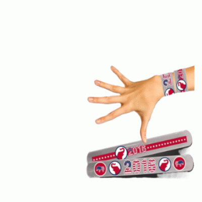 The best promotional gift-Custom Branded Republican Patriotic Slap Bracelets — Printed With Your Logo 