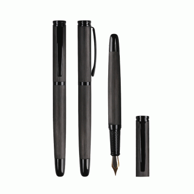  Amazing Popular Design Metal Brushed Pen Fountain Pen Signature pen with Customized Gift Box Packaging -Good products from ProductClub 