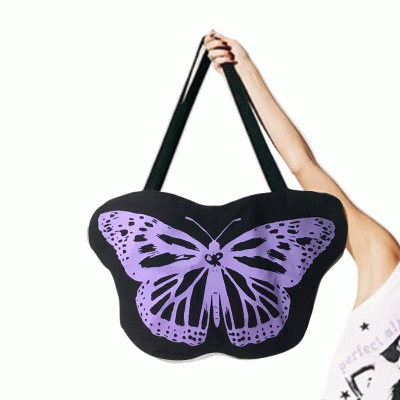 New Custom GRS Recycled Cotton Irregular Shape Tote Bag: Eco - Chic and Unique 