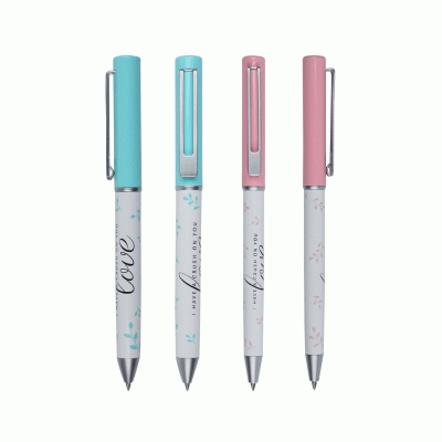 Customized Heat Transfer Full Color  Printed Ballpoint Pen Cultural and Creative Metal Pen Fashionable Gel Pen Customized High Beauty Lovers Pen-Good products from ProductClub 