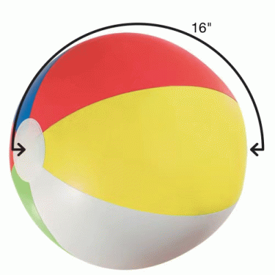 Perfect Promotional Gift-Custom Branded 16" Beach Ball — Printed With Your Logo 