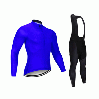 Custom Cycling Winter Jersey Set Unisex Cycling Clothing Breathed Long Sleeve Cycling Suit  