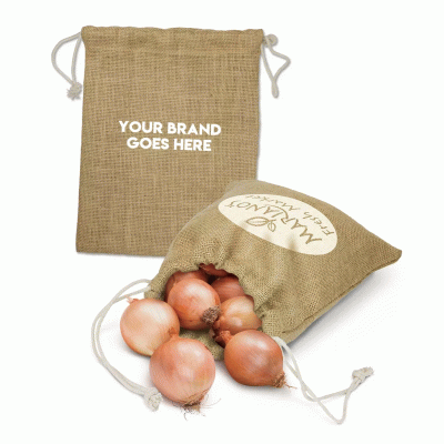 Hot Sale Custom Promotion Jute Supermarket Drawstring Bag--Good products from ProductClub 