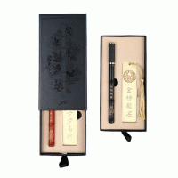 Cultural and Creative Gift Engraving Logo Pattern Bamboo Ballpoint Pen High-End Business Wood  Gel Pen Signature Pen Set With Customized Gift Packaging-Good products from ProductClub