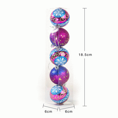Factory Price Hanging Baubles Plastic Christmas Tree Ornaments Balls  