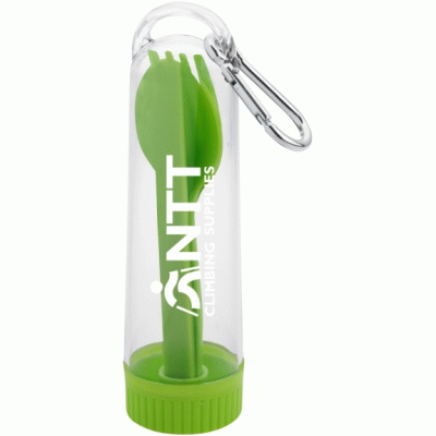 Custom Cutlery Kit Set with Carabiner for Commercial Activities-Good products from ProductClub 