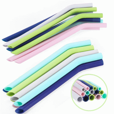 Food grade silicone straws with multiple packaging options-Printed With Your Logo 