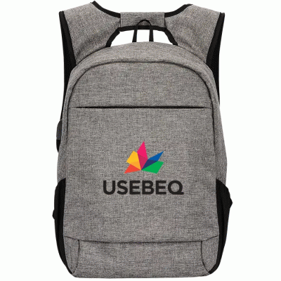 Customized Colored Logo Laptop Backpack with USB Port-Good products from ProductClub 