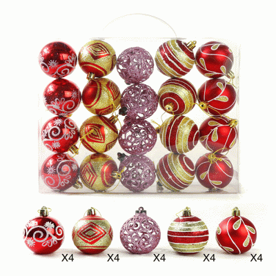 Wholesale Cheap Price Christmas Tree Ornaments Plastic Christmas Balls  