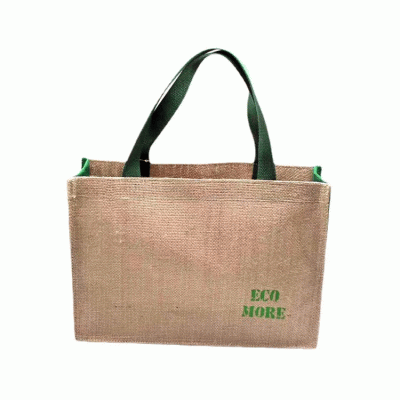 Natural Jute Shopping Bag-(Recycled materials - materials from nature) 