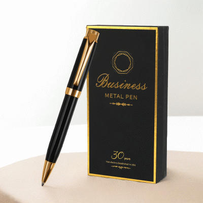 Wholesale Customization European Standard Metal Pen Customized Business Stationery Gift Signature Pen Set With Customized Gift Packaging-Good products from ProductClub 