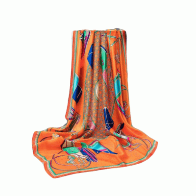 Popular Design 100% Silk Scarves Printing Service Designer Women Square Custom Silk Scarf with Logo-Good products from ProductClub 