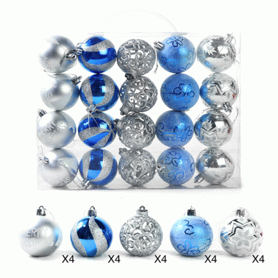 Wholesale Cheap Price Christmas Tree Ornaments Plastic Christmas Balls  