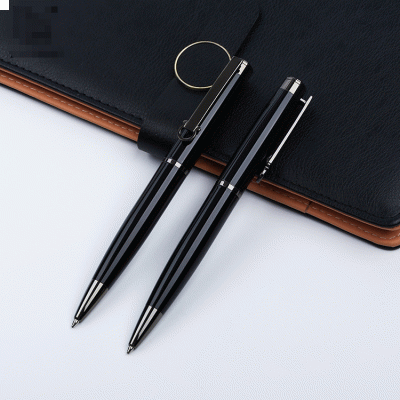 Hot Selling in Europe and America Customized Metal Ballpoint Pen Set Black Gift Pen-Good products from ProductClub 