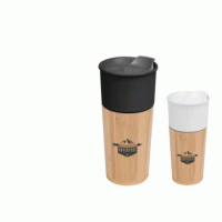 ECO -Friendly 10 oz. Quest Ceramic & Bamboo Tumbler