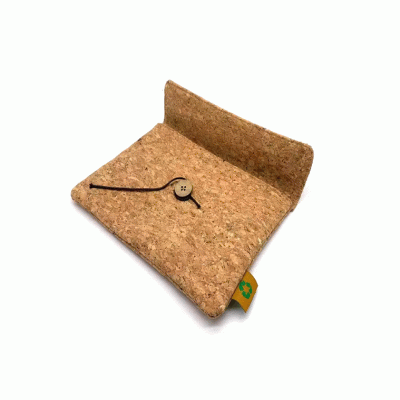 Recycled Cork Material Envelope File Pocket Documents Pouch 