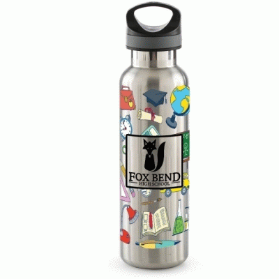 GOOD IDEA 20 oz. Full Color Basecamp Tundra Custom Water Bottles - Good product from ProductClub 