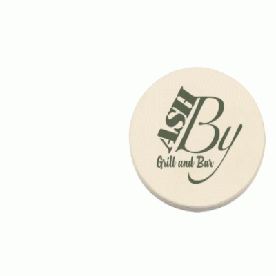 Round Absorbent Coaster 