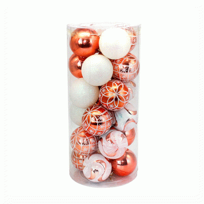 Factory Price Christmas Decoration Acrylic Plastic Christmas Hanging Ball  