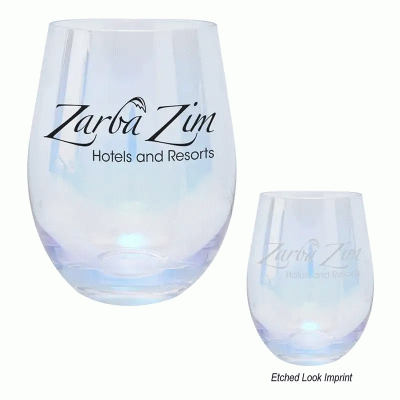 Minimalist Style 17 oz. Iridescent Stemless Wine Glass-Good products from ProductClub 