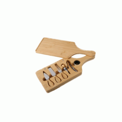 Creative Hot Selling 7 Piece Bamboo Wine & Cheese Cutting Board Set-Make your brand ubiquitous 