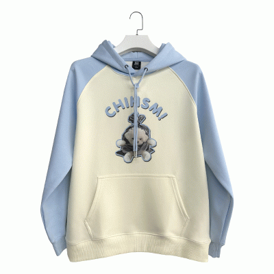 High Quality Raglan Sleeves Hoodie Customization Cartoon Trendy Brand Hoodie Customization Printable  Precision Embroidered Hoodie Workwear-Good product from ProductClub 