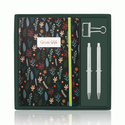 Festival Gifts Customized Ballpoint Pen Stationery Set Amazon's Hot Sale High Aesthetic Fashion Creative Student Notebook set Business gift set-Good product from ProductClub 