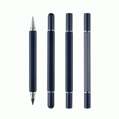 Popular Design Gradient Color Double Headed Metal Gel pen & Inkless Pens  , Customized European and American Amazon Cross-Border E-commerce Hot Selling Metal Pens  Inkless Pens Napkin Forever Pen -Good product from ProductClub 