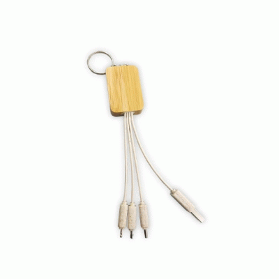 Customised HOT SALE ECO FRIENDLY High Quality Solid Wood Three-in-One Environmental Protection Quick Charging Cable 