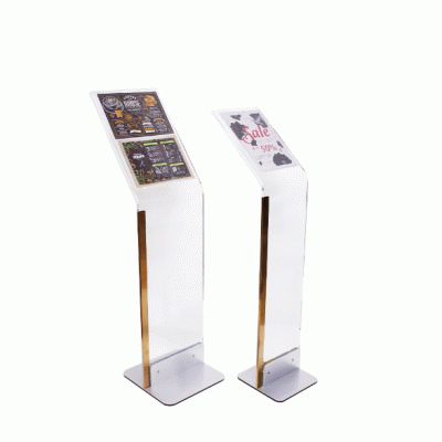 Customized  Promotion  Acrylic  Floor Standing Advertising Exhibition Poster Display Stand-Good product from ProductClub 