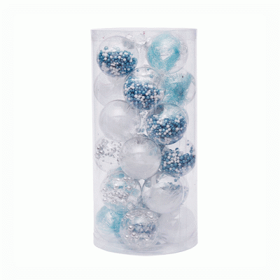 High Quality Christmas Gift Set Plastic Christmas Ornaments Balls  