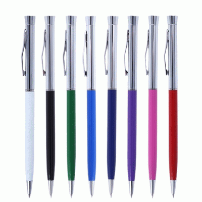 Amazing Hot Selling Hotel Ballpoint Pens Thin Rod Gift Advertising Metal Pens-Good products from ProductClub 