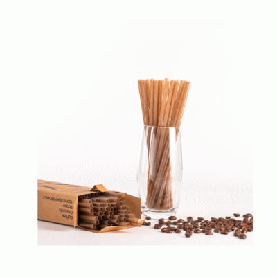 ECO-FRIENDLY Compostable Coffee Grounds Straws  