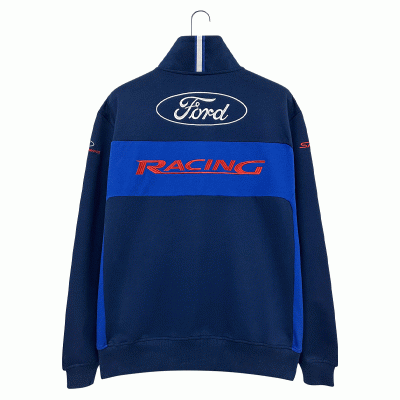 Club High Quality Standing Neck Zipper Spliced Sweater Coat Customization Fashion Fashion Brand Sweater Customization-Good products from ProductClub 