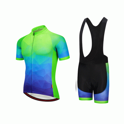 Wholesale Short Sleeve Backstrap Cycling Suit Sports Cycling Wear Summer Cycling Clothing for Men  