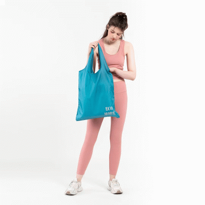 RPET foldable shopping bag-(Recycled materials - materials from nature) 