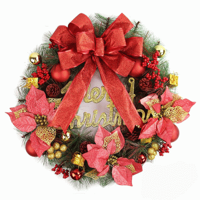 Custom Design Home Decoration Artificial Christmas Wreath And Garland For Christmas  