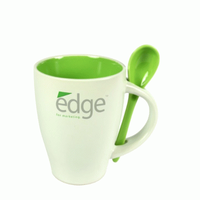 Hot Sale Advertising Custom Printing 11OZ Coffee Mug with Spoon-Good product from ProductClub 
