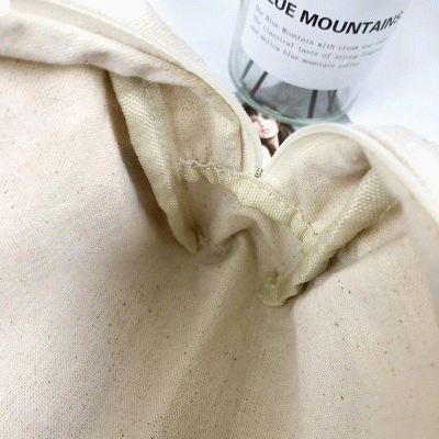 Cork+cotton storage bag-(Recycled materials - materials from nature) 