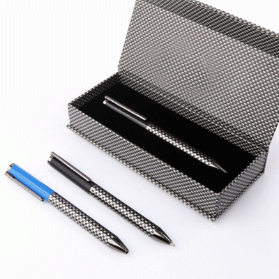 Amazon Hot Selling Steel Rod Metal Pen Customized High-End Carbon Fiber Pen Hot Selling European and American Popular European Standard Ink Ballpoint Pen-Good products from ProductClub 