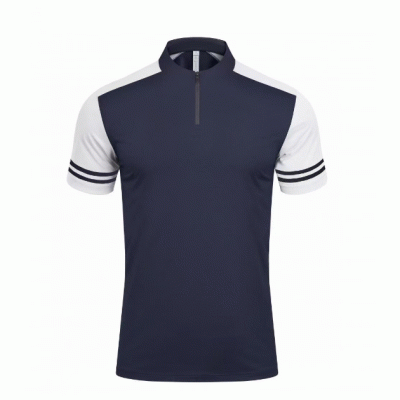 Amazon Hot Selling High End Custom 5A Antibacterial & UV Resistant Zippered Collar Quick Drying T Shirt-Good products from ProductClub 