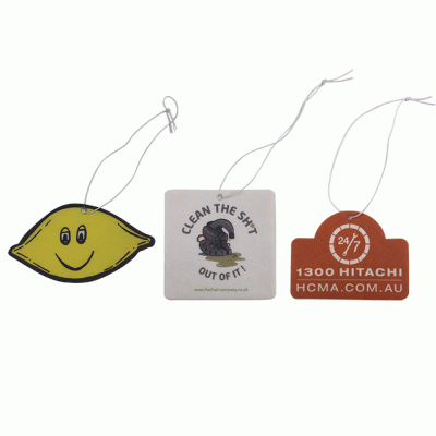 Custom Double Sides Logo Printed Cheap Car Air Freshener With Different Shape And Scents  