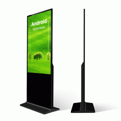 OEM 32/43/49/55 Inch Floor Standing Indoor Android Vertical Lcd Totem Kiosk Touch Screen Digital Signage And Lcd Advertising Display 