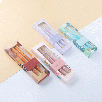 Customized  Aesthetic Gel pen, Cultural and Creative Gift Metal Sign Pens, Wholesale Full Color  Ballpoint Pens With Gift Box-Good product from ProductClub 
