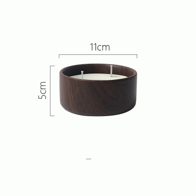 High End Wood Grain Aromatherapy Ceramic Candle Cup Candle Holder-Good products from ProductClub 