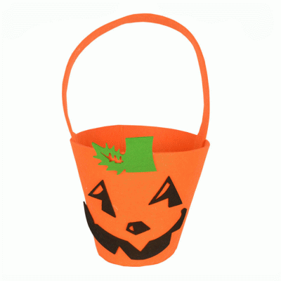 Wholesale Cheap Price Halloween Candy Handbag Felt Gift Bags Halloween Basket  