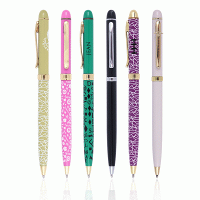 Cheap Thin Rod Hotel Metal Ballpoint Pen Customized Aluminum Rod Advertising Pen -Good products from ProductClub 